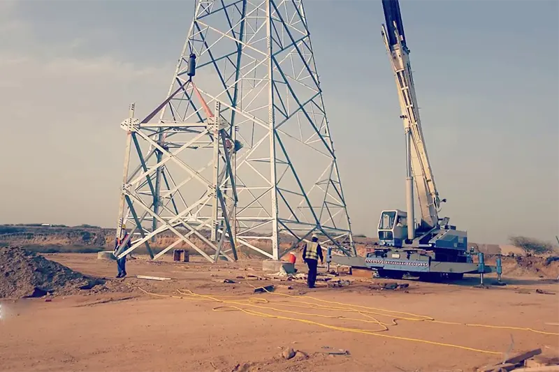 Steps in Electrical Power Tower Installation